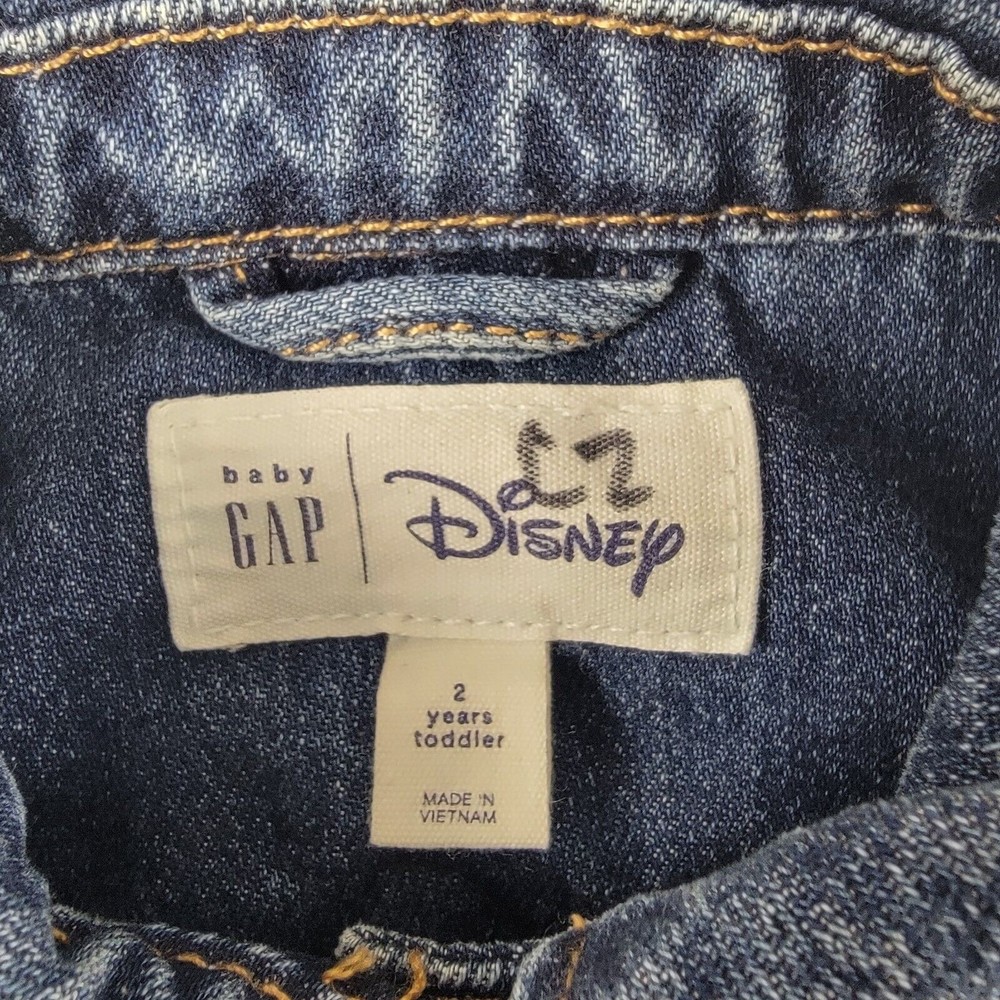 Baby GAP Limited Edition Disney Minnie Mouse Denim Jacket Sz  2T Toddler 2 Years - Picture 6 of 6